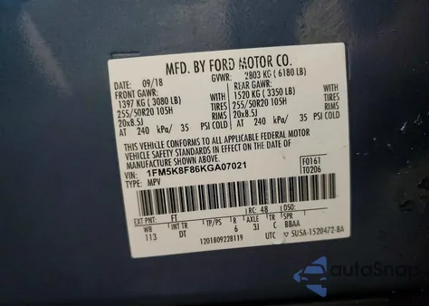 2019 Ford Explorer Limited from USA, damaged, VIN 1FM5K8F86KGA07021